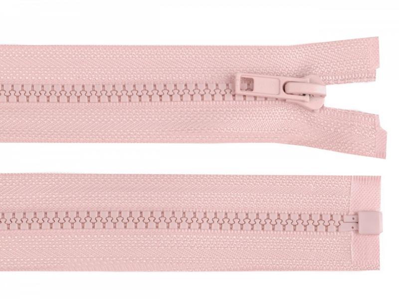 1 Stück Jacken Reißverschluss ROSE - 60cm - teilbar