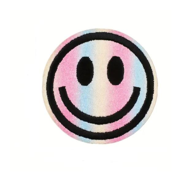 1 Stück - GLITZER SMILEY PATCH