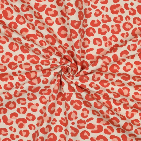 0,50 MTR. LEO LOVER NATURAL ORANGE SOFT TOUCH - FRENCH TERRY