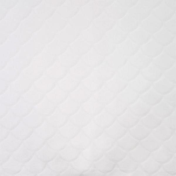 0,5 MTR. ♥ MERMAID FIN FLEECE - ECRU ♥