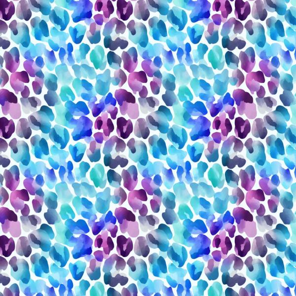 0,50 MTR. ♥ LEO AQUARELL AQUA JERSEY ♥