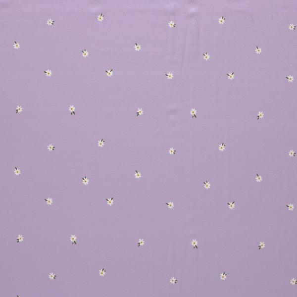 0,50 MTR.  ♥ GÄNSEBLüMCHEN FLIEDER JERSEY ♥
