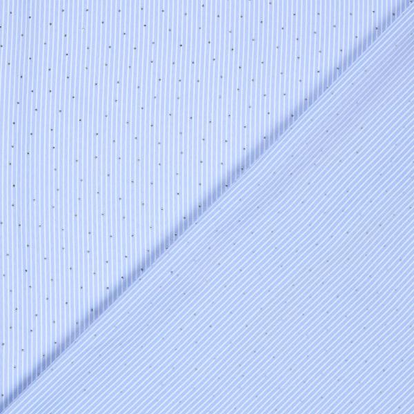 VORBESTELLUNG LIEFERZEIT CA. 1 WOCHE 0,5 MTR. GLITZER STEINCHEN FEINE STREIFEN JEANS BAUMWOLL POPELINE