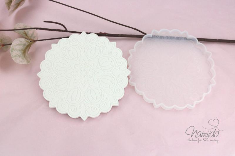 1 STÜCK ♥ GIESSFORM MANDALA - RUND 12cm ♥