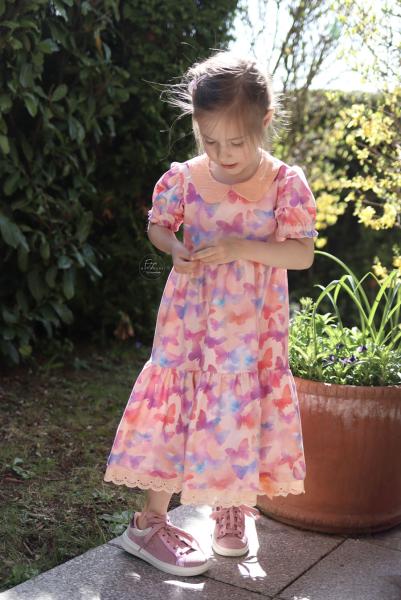 0,50 MTR.  ♥ AQUARELL MULTICOLOR BUTTERFLYS / SCHMETTERLINGE