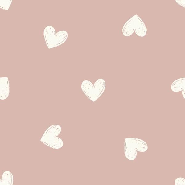 0,5 MTR. ♥ REGENJACKEN STOFF HERZEN - WASSERDICHT ♥