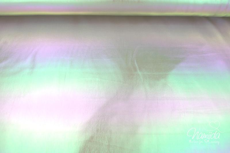 0,5 MTR. ♥ KuNSTLEDER RAINBOW SCHIMMER ♥