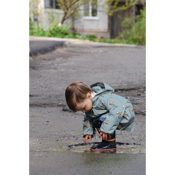 0,5 MTR. ♥ REGENJACKEN STOFF TRUCKS - WASSERDICHT ♥