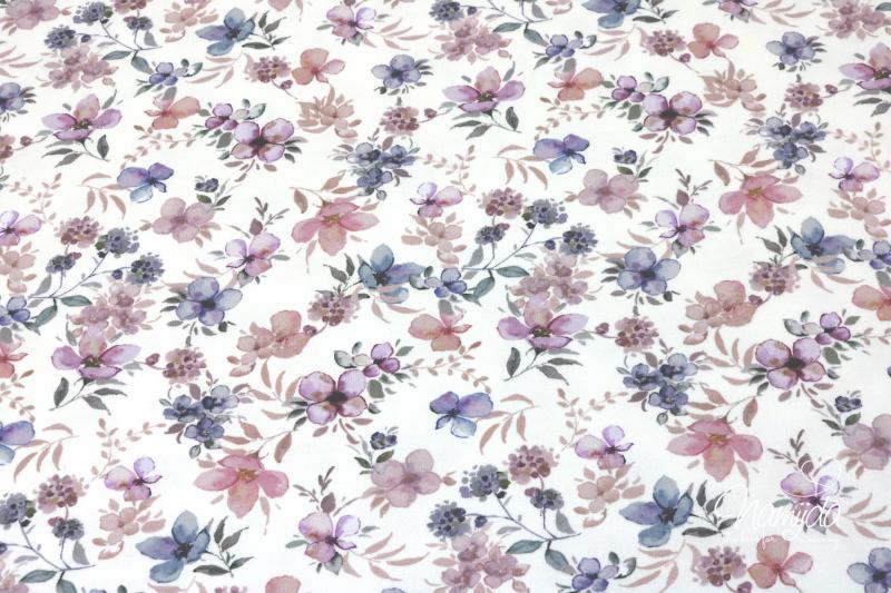 0,5 MTR. ♥ FLOWERS JERSEY - FLIEDER ♥