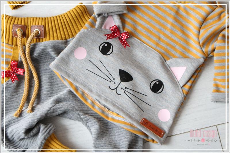 0,5 MTR. ♥ BREITCORD JERSEY - HELLGRAU MELIERT - ELASTISCH ♥