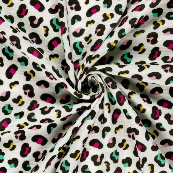 0,5 MTR. ♥ MuSSELIN LEO COLORFUL ♥