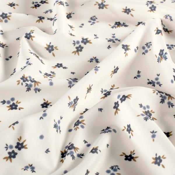 0,5 MTR.  ♥ BADESTOFF LYCRA STREUBLÜMCHEN JEANS UPF50 ♥