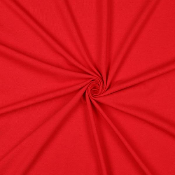 0,5 MTR. ♥  UNI BIO BAUMWOLLJERSEY ROT ♥