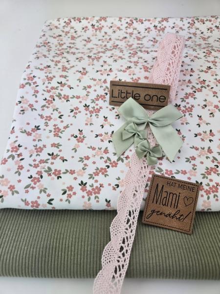♥  STOFFPAKET STREUBLÜMCHEN CREME  ♥