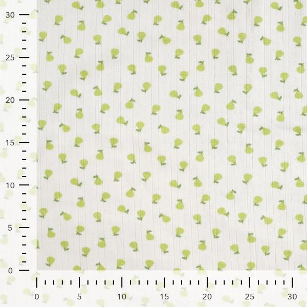 0,5 MTR.  ♥ BAUMWOLLJERSEY POINTOILLE Lochstickerrei - BIRNEN LIEBE ♥