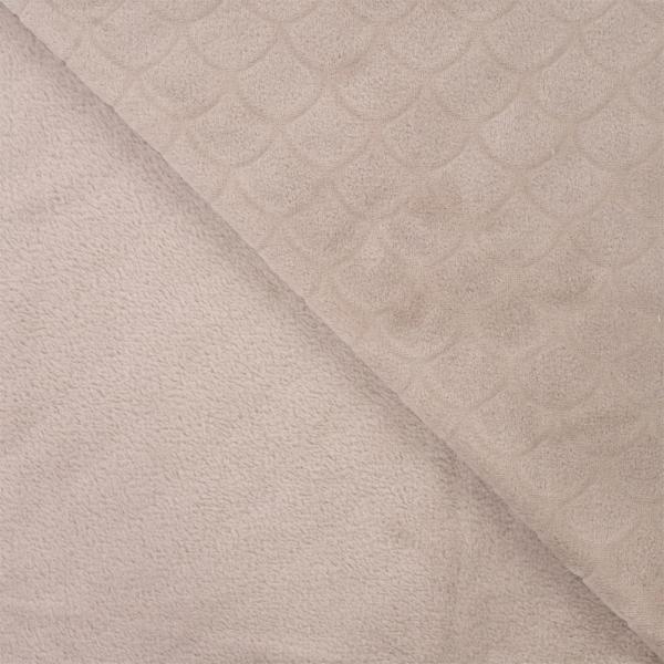 0,5 MTR. ♥ MERMAID FIN FLEECE - TAUPE ♥
