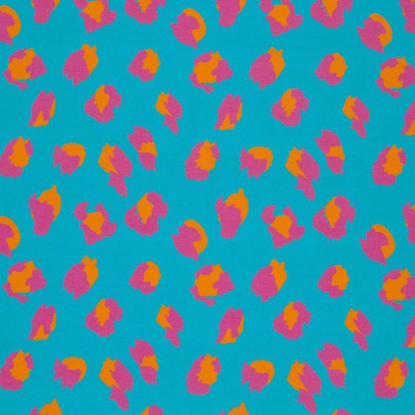 0,50 MTR. ♥ LEO COLORFUL AQUA JERSEY ♥