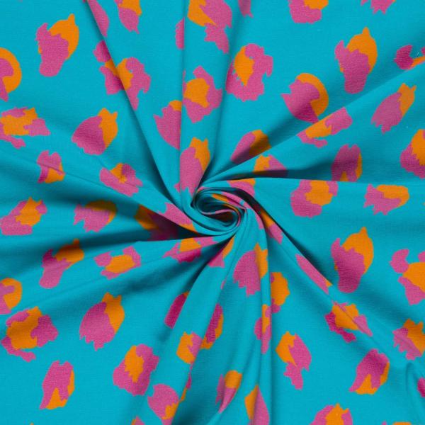 0,50 MTR. ♥ LEO COLORFUL AQUA JERSEY ♥