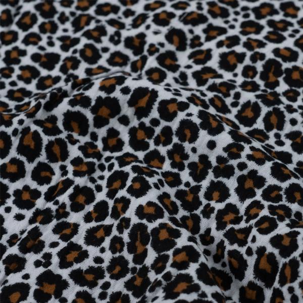 0,5 MTR. ♥ MuSSELIN LEO NATUR ♥