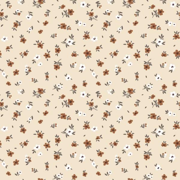 0,50 MTR. ♥ STREUBLÜMCHEN DUSTY SAND JERSEY ♥