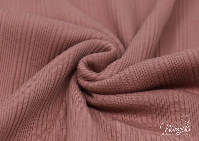 0,5 MTR. ♥ RIPPSTRICK DIFFERENT STRIPES PUDER JERSEY ♥