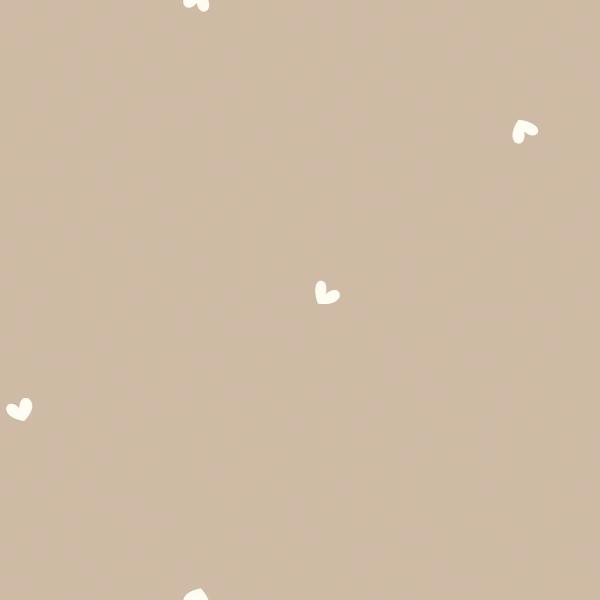 0,5 MTR. ♥ WEICHER FEINCORD HERZCHEN SAND ♥