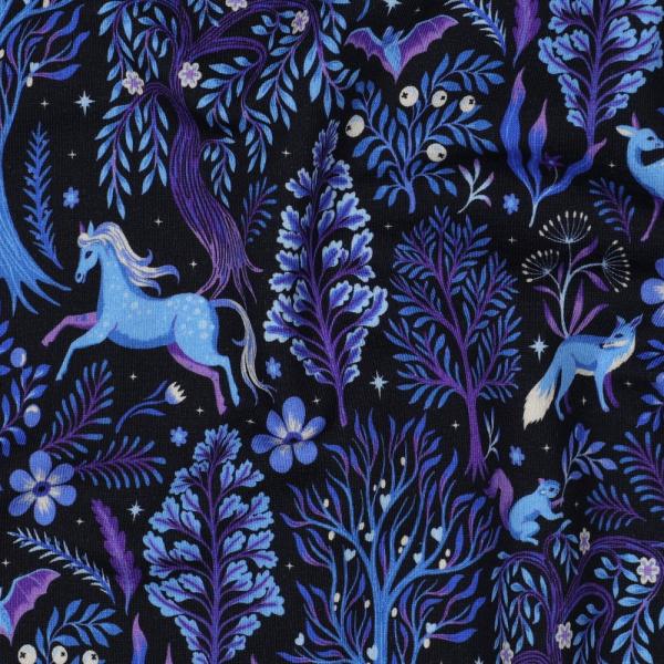 0,5 MTR. WINTERWALD LILA/ROYAL BLAU FRENCH TERRY