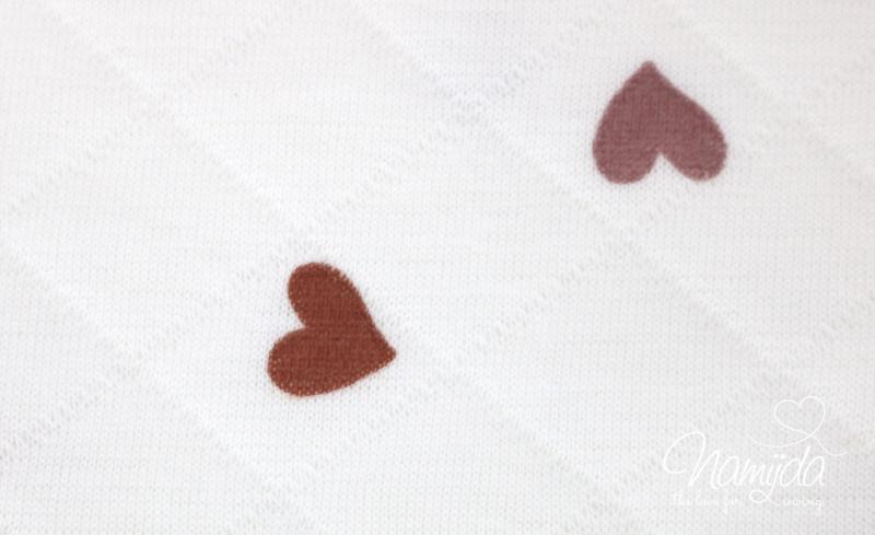 0,5 MTR. ♥ STEPPSTOFF HERZEN MULTICOLOR ♥