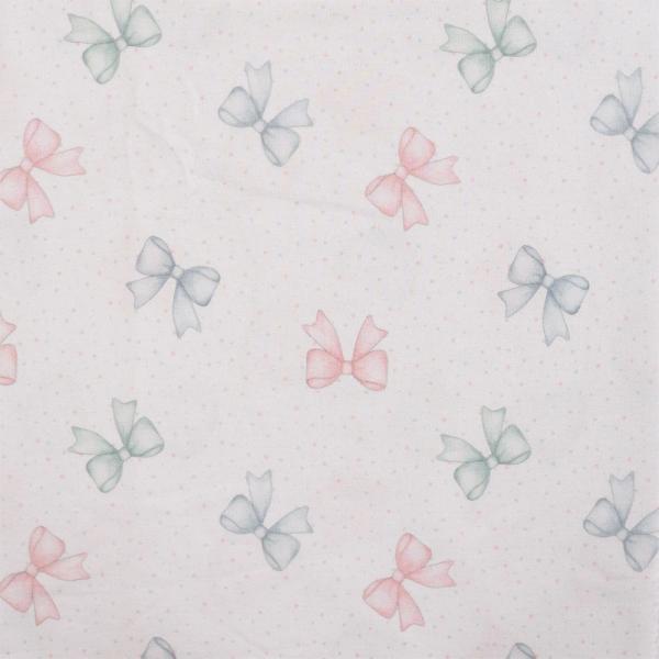 0,5 MTR. BOWS & DOTS FRENCH TERRY
