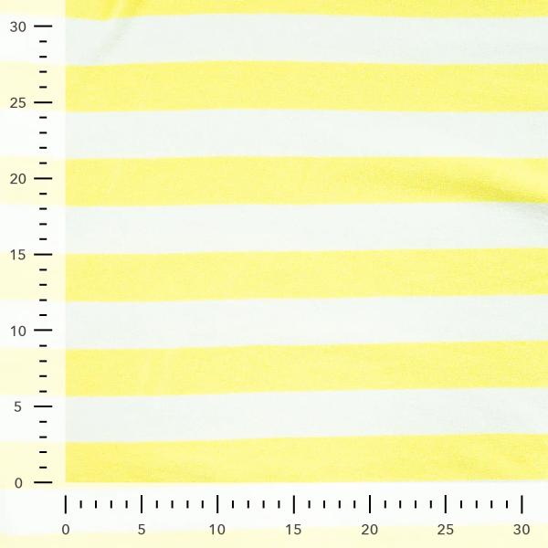 0,5 MTR. ♥ FROTTEE BLOCKSTREIFEN BUTTERMILK YELLOW - 100% BAUMWOLLE  ♥