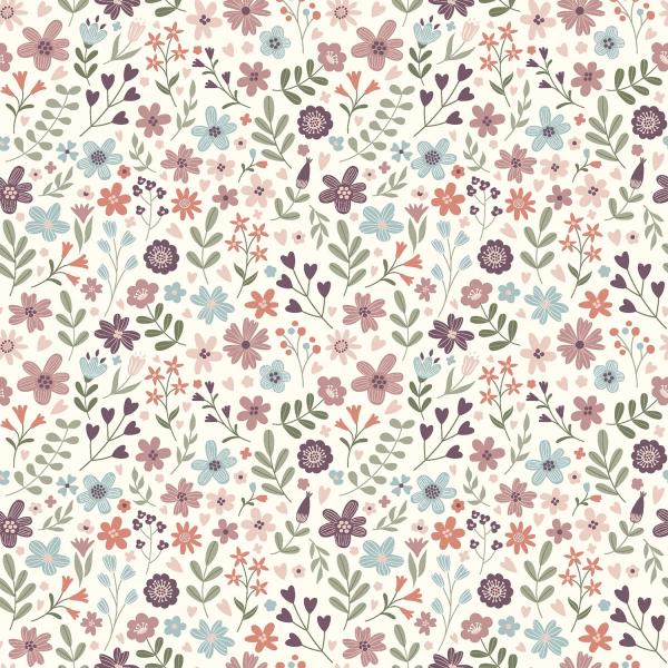 0,50 MTR. ♥ ALTMAUVE FLOWERFIELD JERSEY ♥