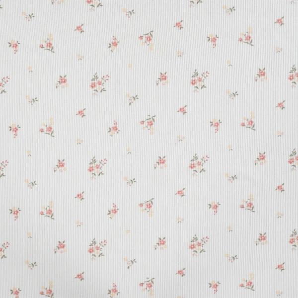 0,5 MTR. ♥ RIPPSTRICK JERSEY STREUBLÜMCHEN ♥