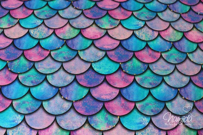 0,5 MTR. ♥ MeRMAiD FiN - CoLoRFuL - JERSEY ♥