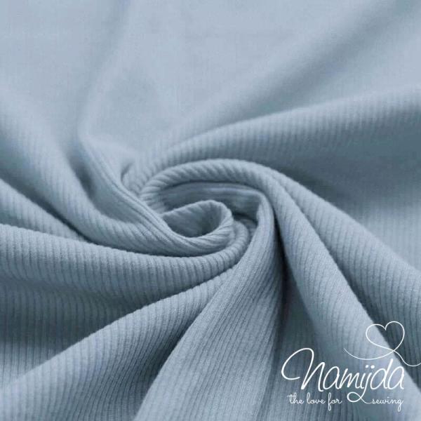 0,5 MTR. ♥ RIPPSTRICK JERSEY  DUSTY  BLUE ♥