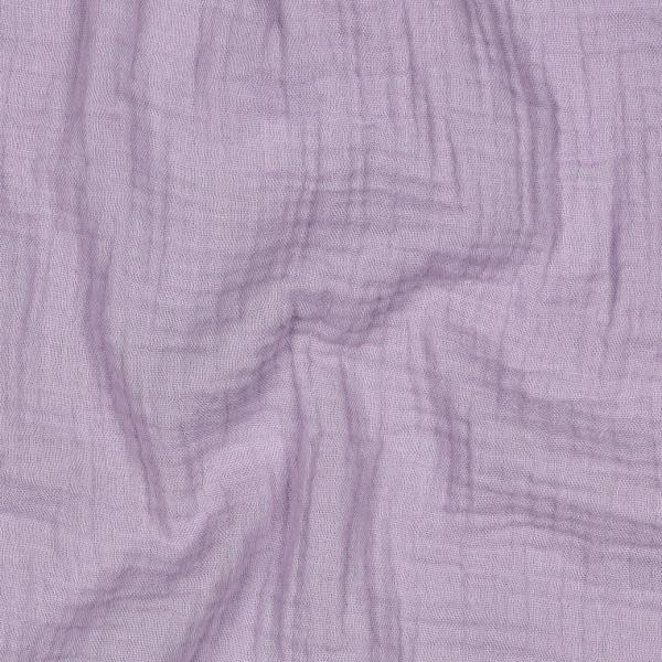 0,5 MTR. ♥ DouBLE GAUZE - Musselin Helles Lavendel /Flieder - Baumwollstoff ♥