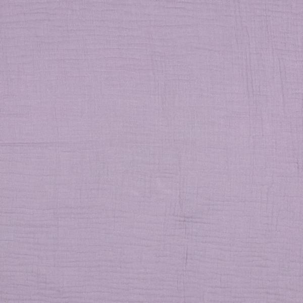 0,5 MTR. ♥ DouBLE GAUZE - Musselin Helles Lavendel /Flieder - Baumwollstoff ♥