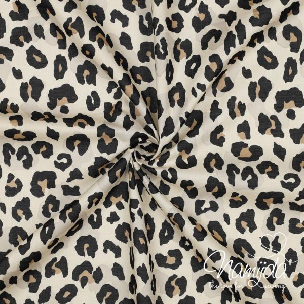 0,5 MTR. LEO - VOILE  BAUMWoLLE CREME BEIGE