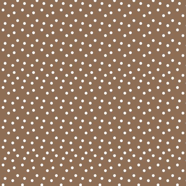 0,5 MTR. NATURAL DOTS BRAUN - SOFT SWEAT