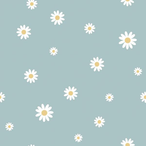 0,50 MTR. GÄNSEBLÜMCHEN JERSEY DUSTY MINT