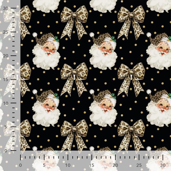 0,5 MTR. X-MAS LEO BOWS SANTA - SOFT SWEAT