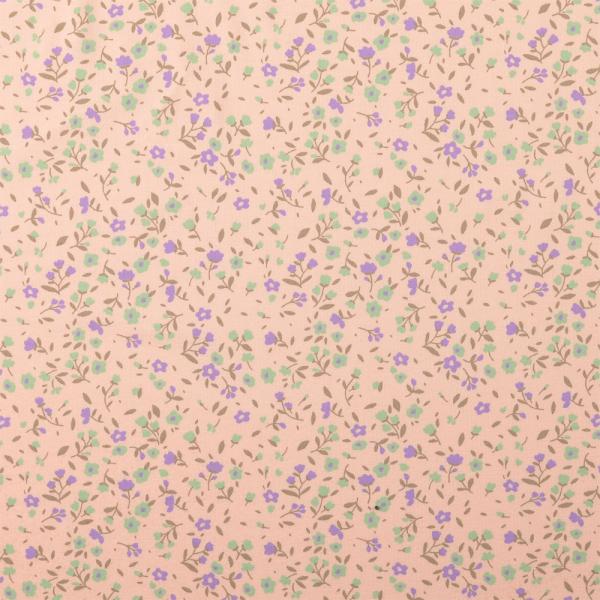 0,50 MTR. ♥ SOFT BLOSSOM STREUBLÜMCHEN ROSA JERSEY ♥