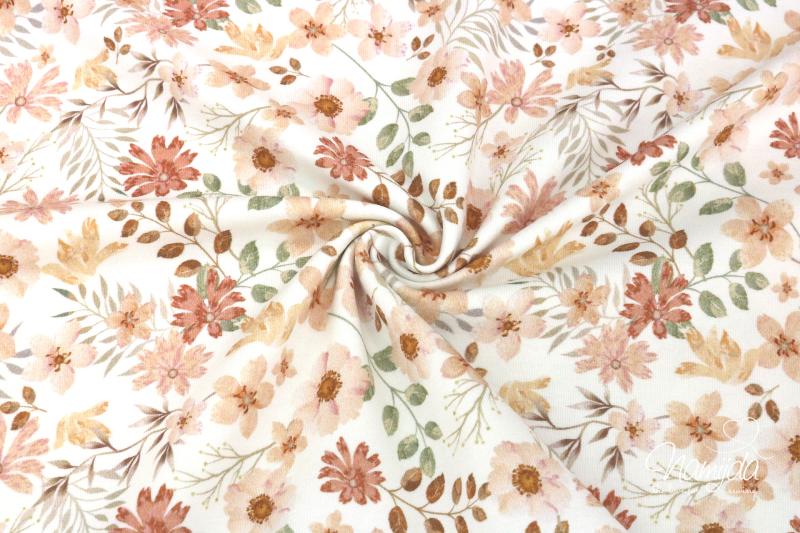 0,5 MTR. ♥ BLUMENTRAUM PUDER LIGHT JERSEY ♥