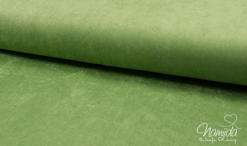 0,5 MTR. ♥ WEICHER FEINCORD LIME ♥