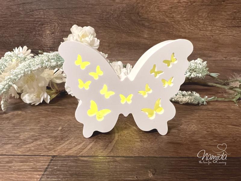 1 STÜCK ♥ GIESSFORM SILIKON SCHMETTERLING RÜCKWAND FÜR LED ♥
