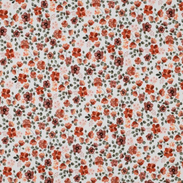 0,5 MTR. ♥ STREUBLÜMCHEN JERSEY - PUDER/WEISS ♥