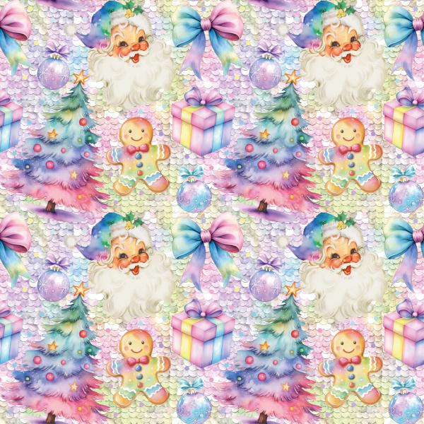0,5 MTR. X-MAS RAINBOW SANTA - SOFT SWEAT