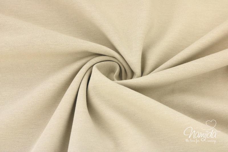 0,5 MTR. ♥  UNI BIO BAUMWOLLJERSEY SAND ♥