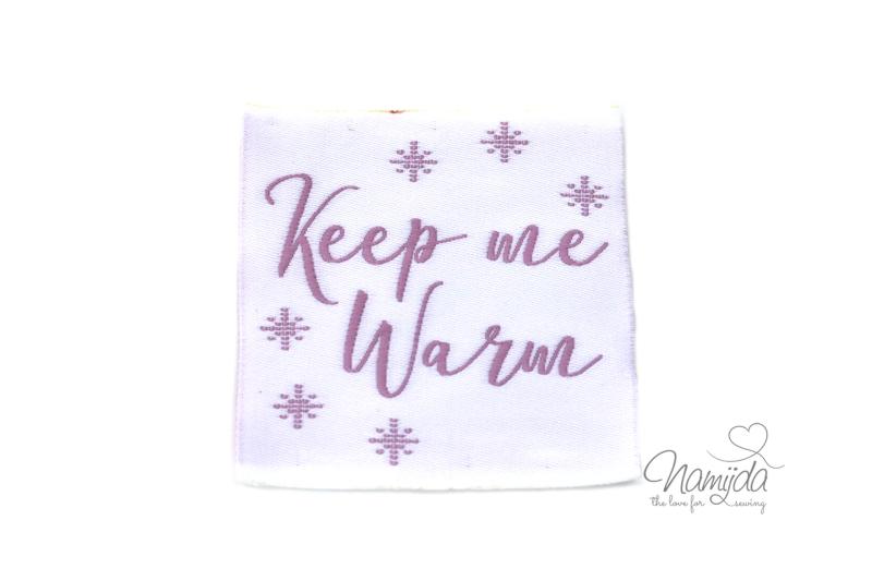 1 STCK. ♥ XL NAMIJDA EP WEBETIKETTEN - KEEP ME WARM ♥