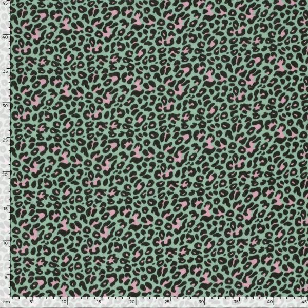 0,5 MTR. ♥ MuSSELIN LEO LIEBE MINT ♥