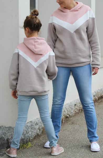 0,5 MTR. HEAVY SWEAT KUSCHLIGER WINTER SWEAT BEIGE MELANGE -6153-Bündchen exakt passend
